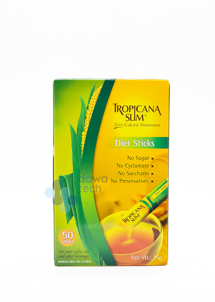 Tropicana Slim Zero Calorie Sweetener Diet 50 Sticks