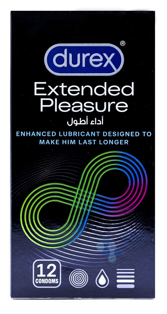 DUREX EXTENDED PLEASURE (12 CONDOMS)
