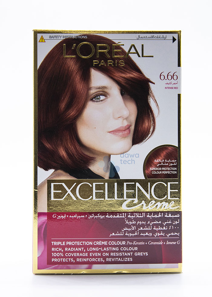 LOREAL COLOR 6.66 INTENSE RED