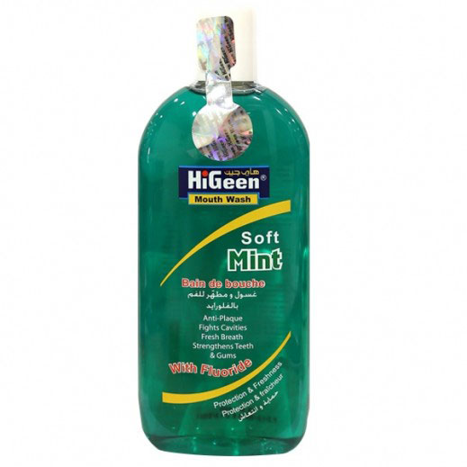 Hi-Geen Mouth Wash(Soft Mint) 400Ml