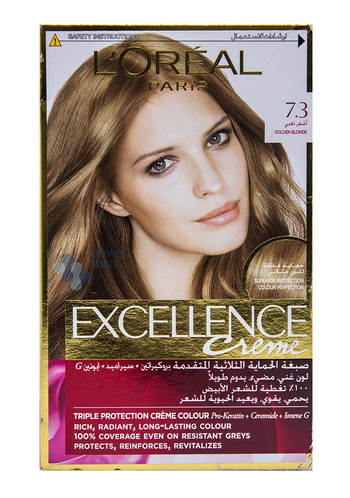 L`oreal Excellence #7.3 اشقر ذهبي