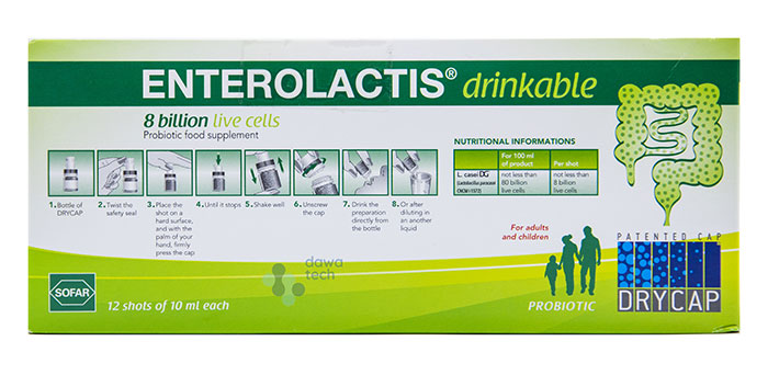 Enterolactis Drinkable (12 Shots)