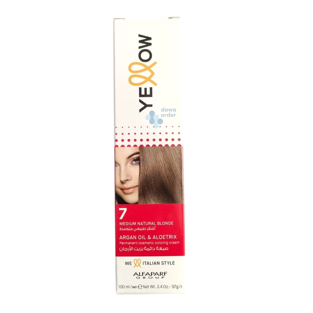 Yelllow Color Cool 7 Medium Natural Blonde