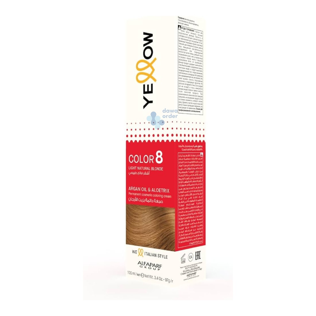 Yelllow Color Cool 8 Light Natural Blonde