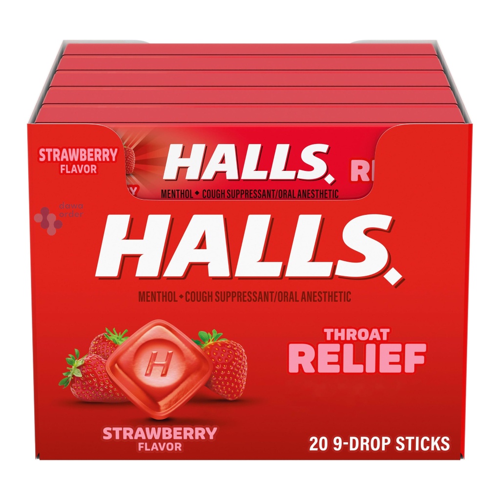 Halls Strawbarry 9Piec Red