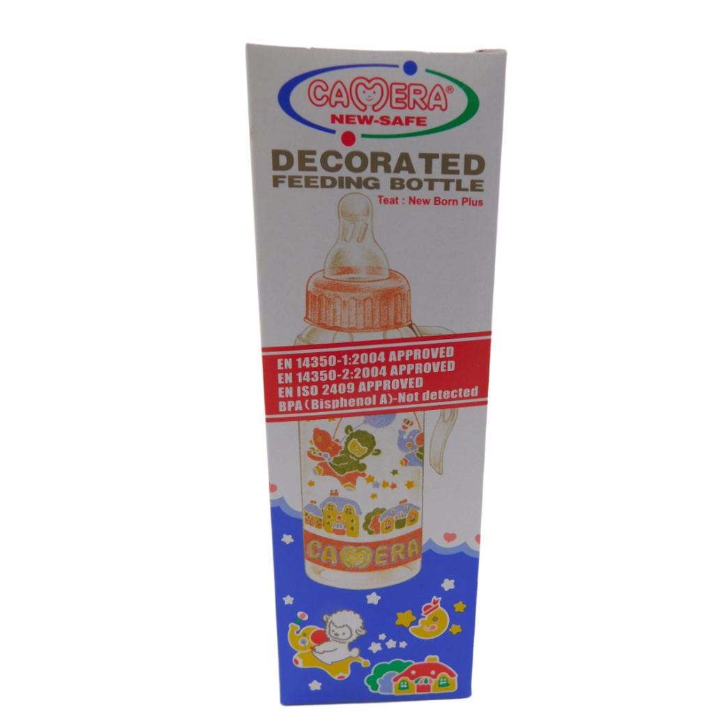 CAMERA DECORATED FEEDING BOTTLE 250ML