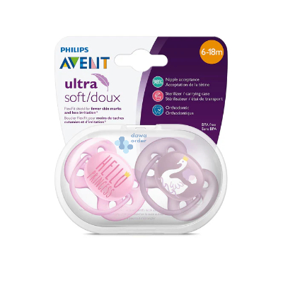 Avent Soother Ultra Soft 6-18M Girl