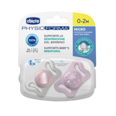Chicco Physioforma Soother Girl 0-2 M 2Pcs
