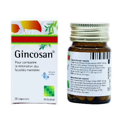 Gincosan 100Mg/60Mg 30 Capsules