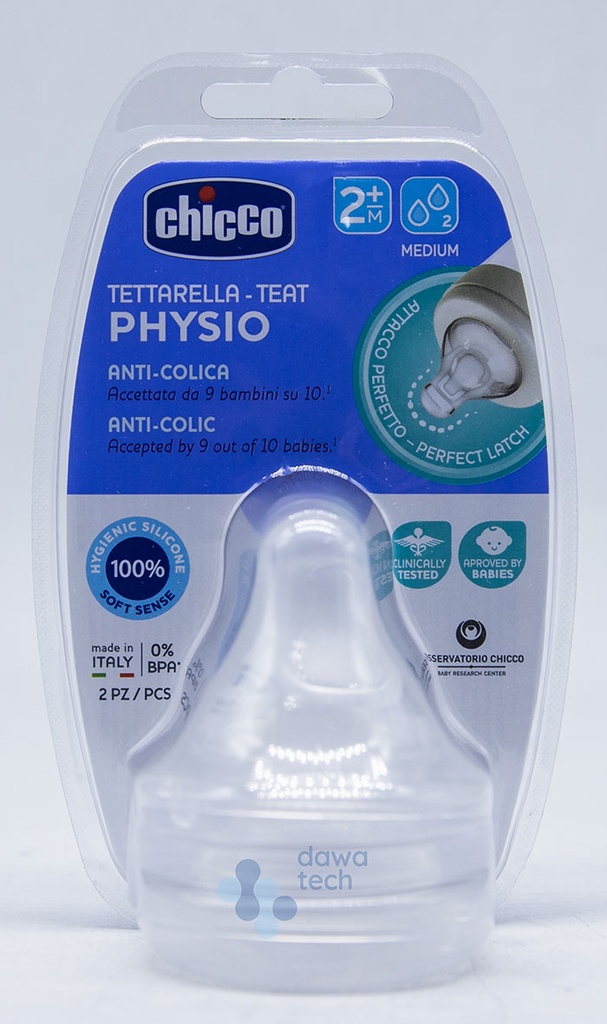 Chicco Nipple 2m Silicone
