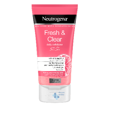 Neutrogena Fresh & Clear Daily Exfoliator With Pink Grapefruit 150Ml