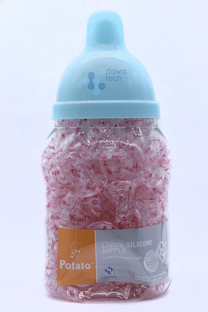 Potato L علبة حلمات سليكون عدد 100