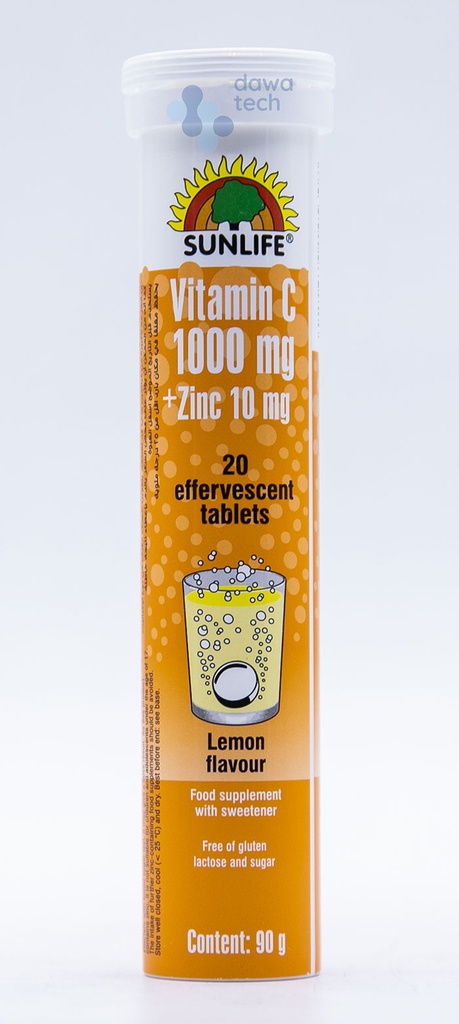 Sunlife Vitamin C 1000 20 Effervescent Tablets
