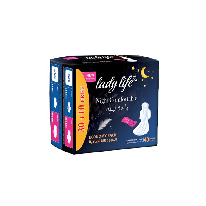 LADY LIFE NIGHT PADS 40 PADS