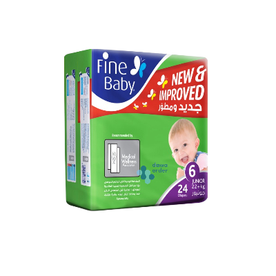 Fine Baby 6 (22+Kg) 24 Diapers