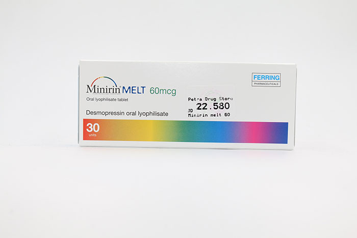 Minirin Melt 60 mcg Oral Sublingual Tablet