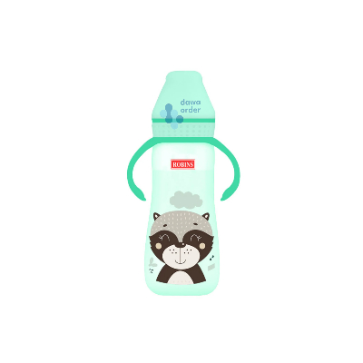 Robins Feeding Bottle 250Ml Green