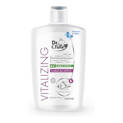 Dr.C.Tuna 500Ml Vitalizing Garlic&Capix Shampoo