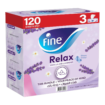 Fine Relax Vanella And Lavender فاين جاف بعطر اللافندر
