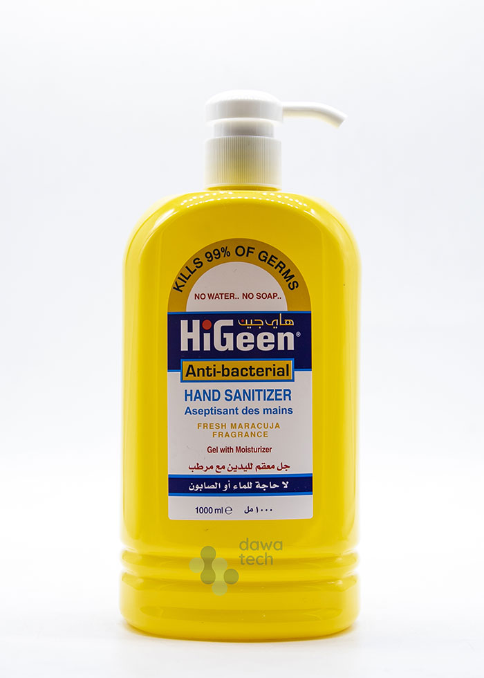 HIGEEN HAND SENITIZER GEL PUMP MARACUJA