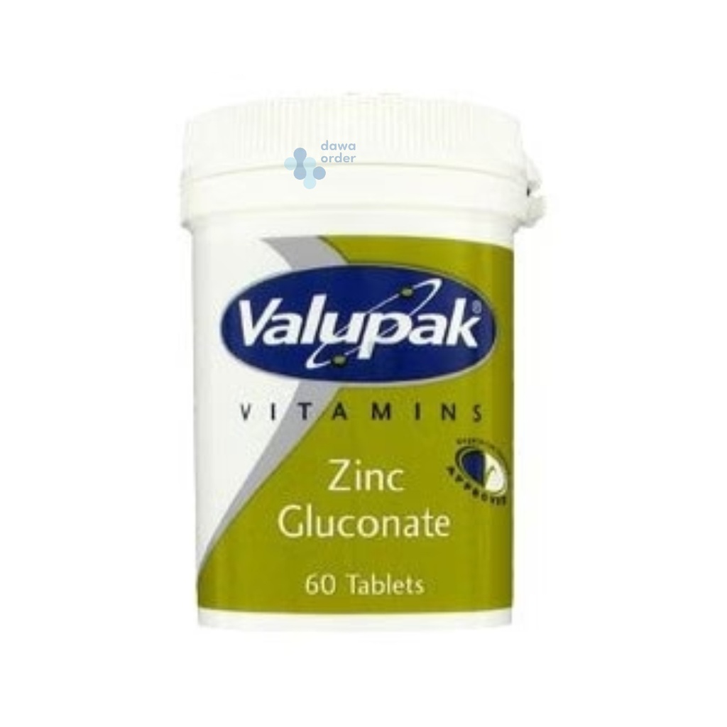 Valupak Zinc Gluconate 60 Tab