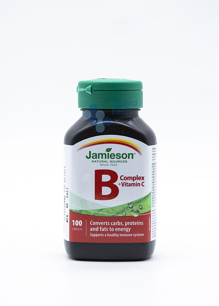 JAMIESON B COMPLEX + VITAMIN C (100 CAPLETS)