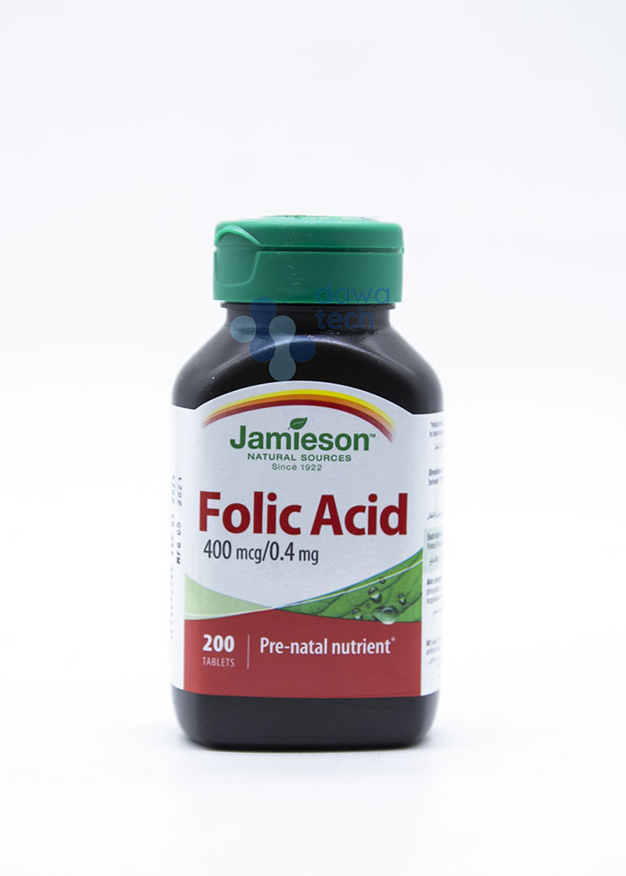 JAMIESON FOLIC ACID (400 mcg) (200 TABLETS)