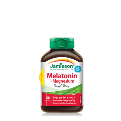 Jamieson Melatonin(5G)+Magnesium (150 Mg) (60 Tablet)