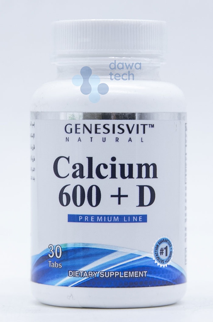 GENESISVIT CALCIUM 600+D3  (30 CAPS)