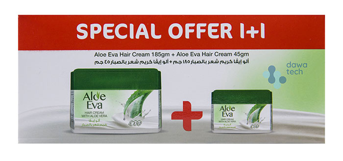 Aloe Eva Hair Cream 185G +1 Free
