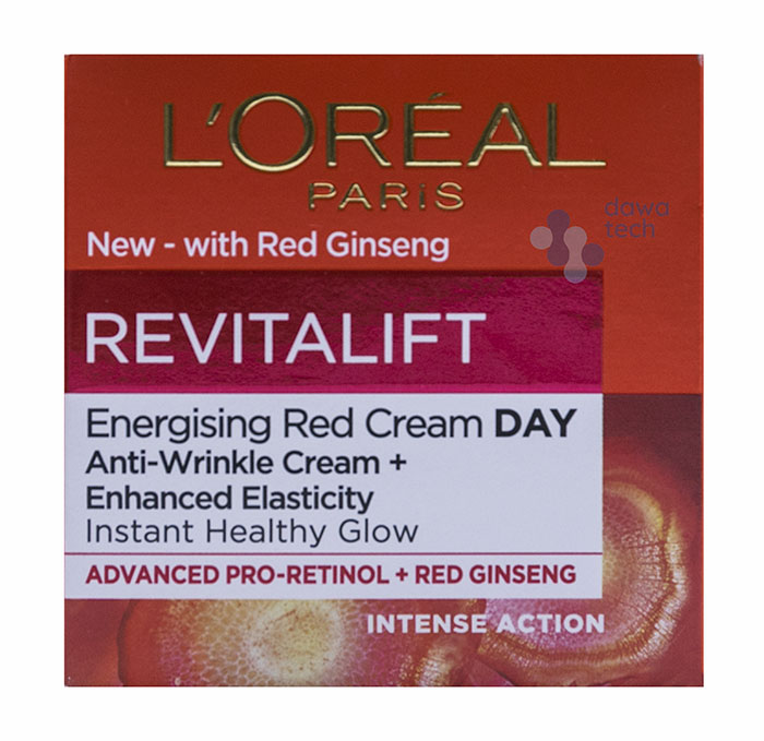 Loreal Revitalift Energising Red Day Anti-Wrinkle Cream 50Ml
