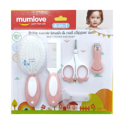Mumlove Baby Comb Brush And Nail Clipper Set