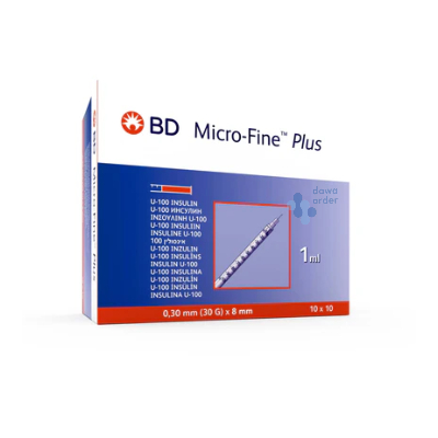 Micro Fine B.D 1Ml Insulin /100 Pes