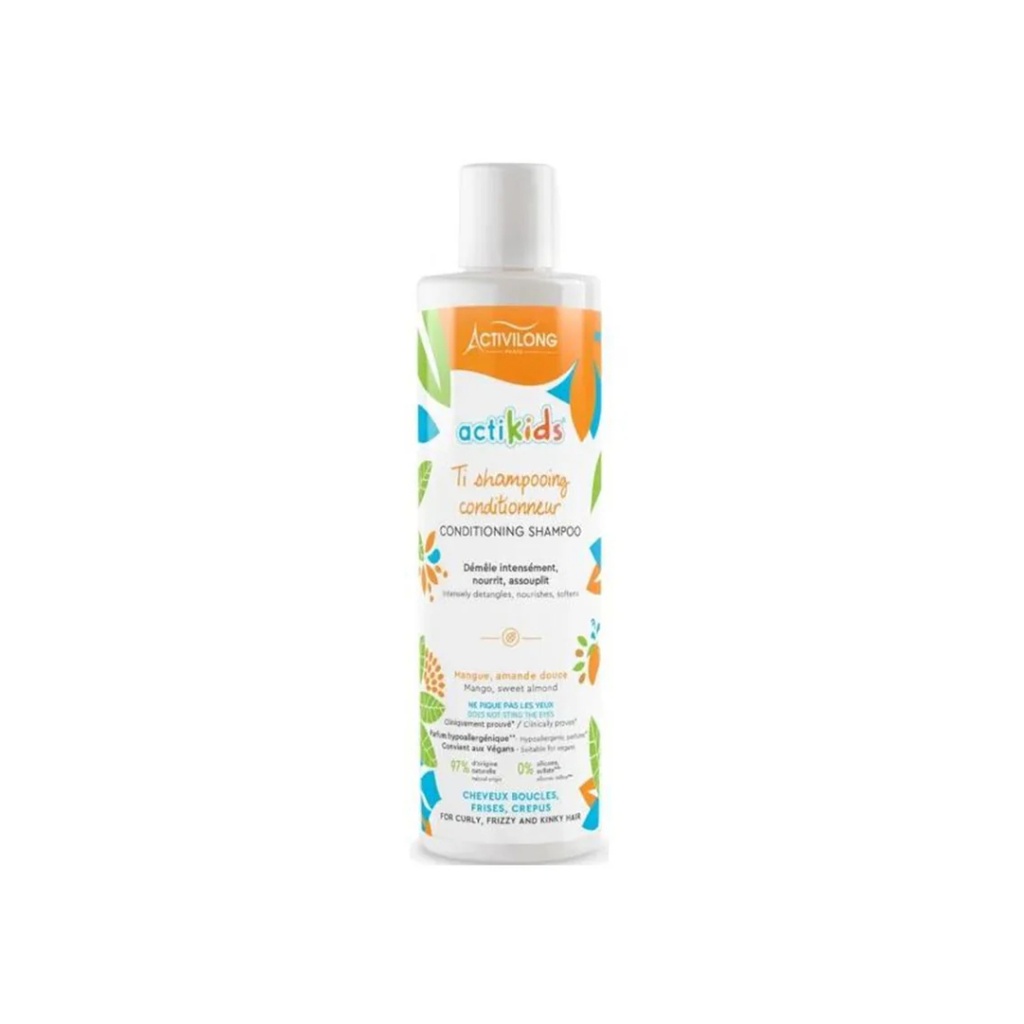 Activilong Actikids Ti Conditioning Shampoo For Curly To Kinky Hair With Mango And Sweet Almond 300Ml