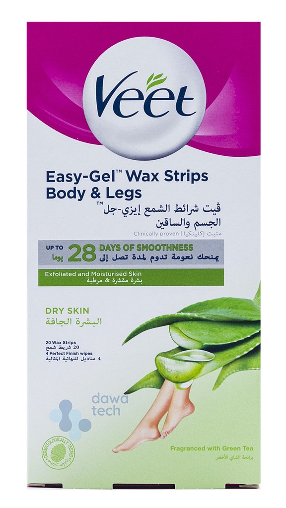 VEET WAX STRIPS DRY SKIN