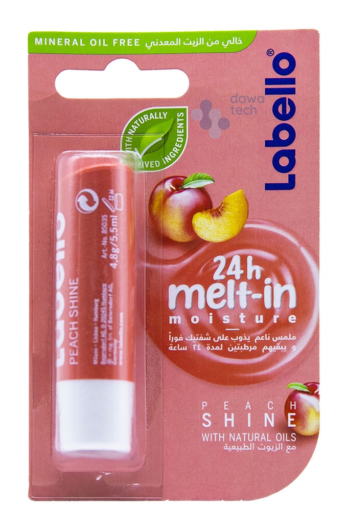 labello lip balm  peach flavour