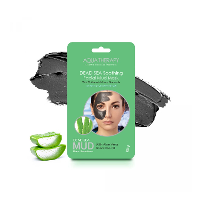 Aqua Therapy Dead Sea Soothing Facial Mud Mask With Aloe Vera&Tea Tree Oil 50G