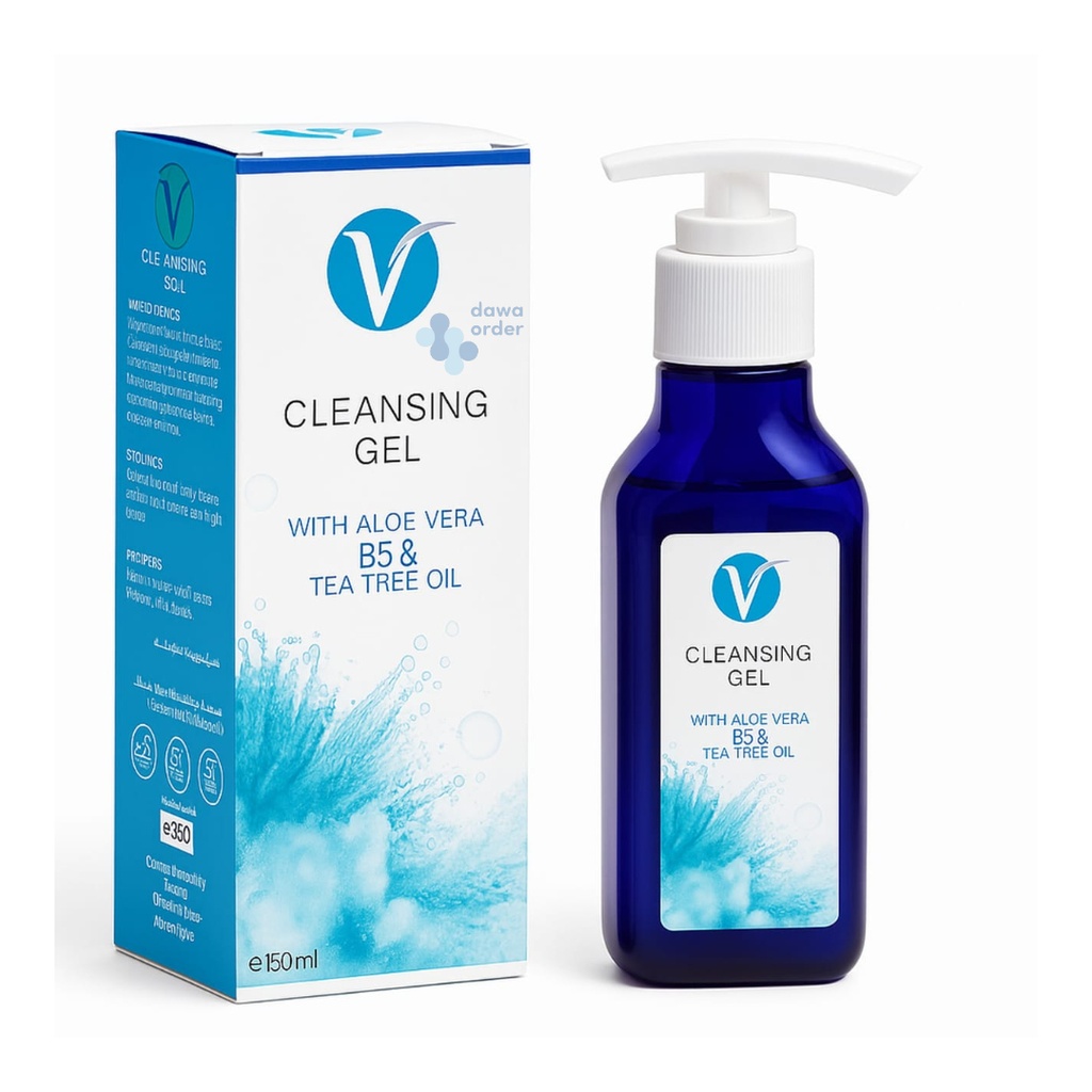 V Cleansing Gel With Aloe Vera B5&Tea Tree Oil