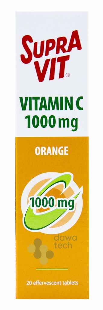 Vitamine C 1000 Orange Effervescent 20 Tab