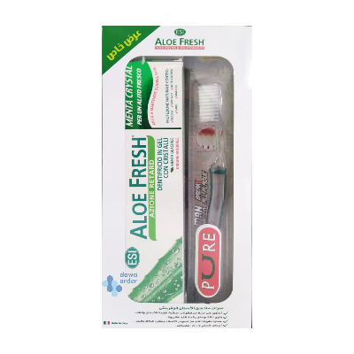 Aloe Fresh Crystal Mint 100 Ml+Wow Charcole Free Offer