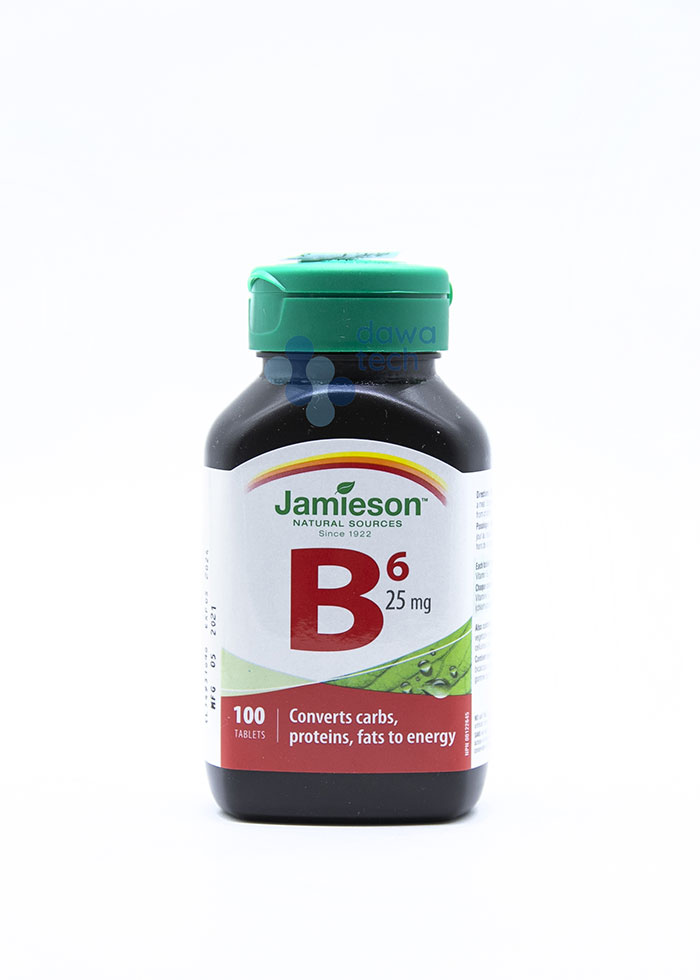JAMIESON VIT B6 25MG 100TAB