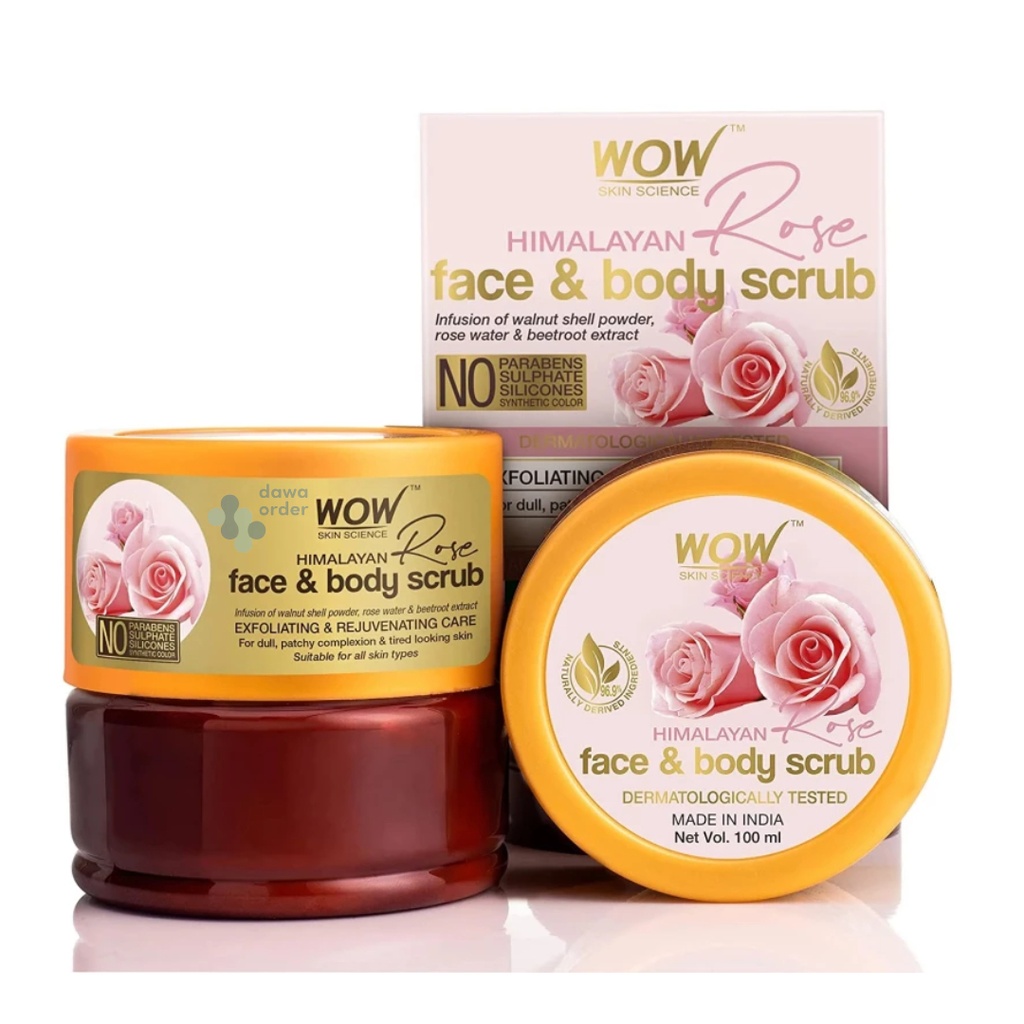 Wow Himalayan Rose Face & Body Scrub (100Ml)