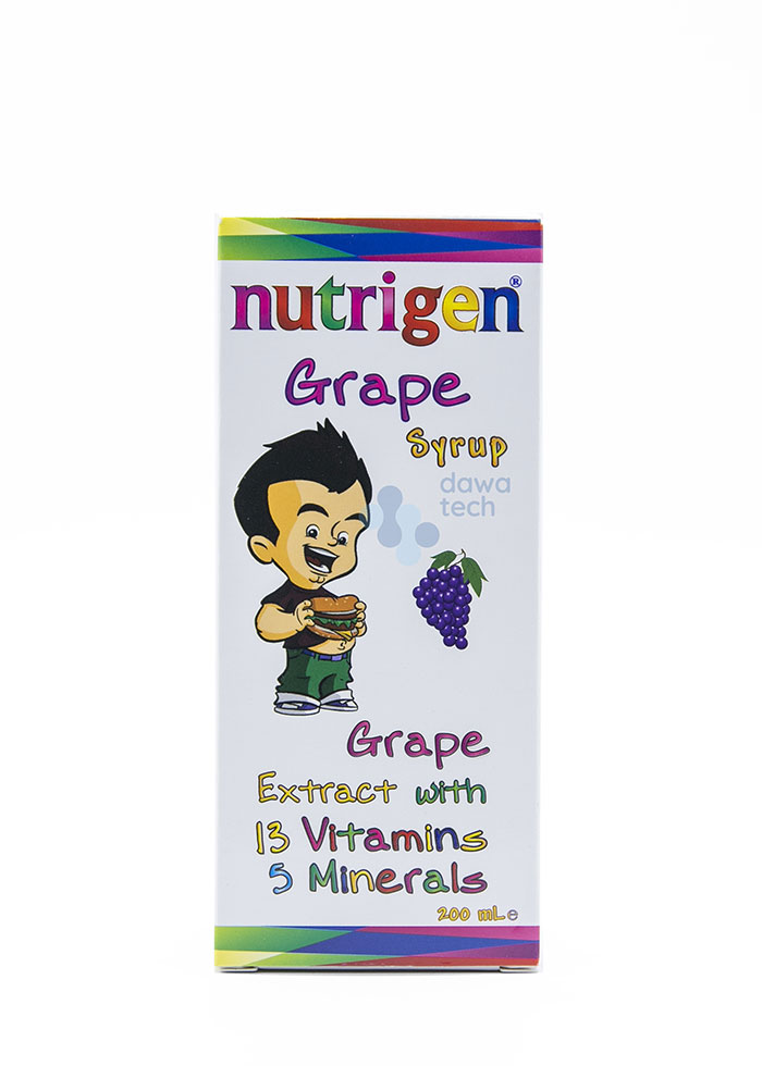 NUTRIGEN GRAPE SYRUP 13 VIT.5 MIN.