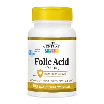 Century Folic Acid 400 Mcg 100 Tab