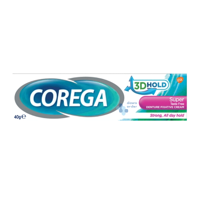 Corega Fixative Super Taste Free Cream 40 Gm