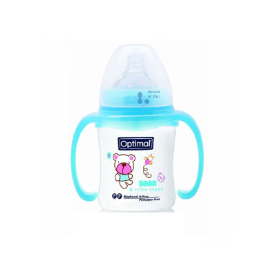 Optimal Wide Neck Feeding Bottle 180 Ml With Handel