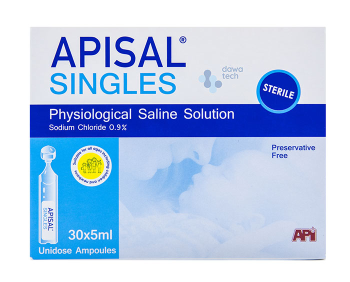 APISAL SINGLES AMPULES (0.9%) (30 ml)