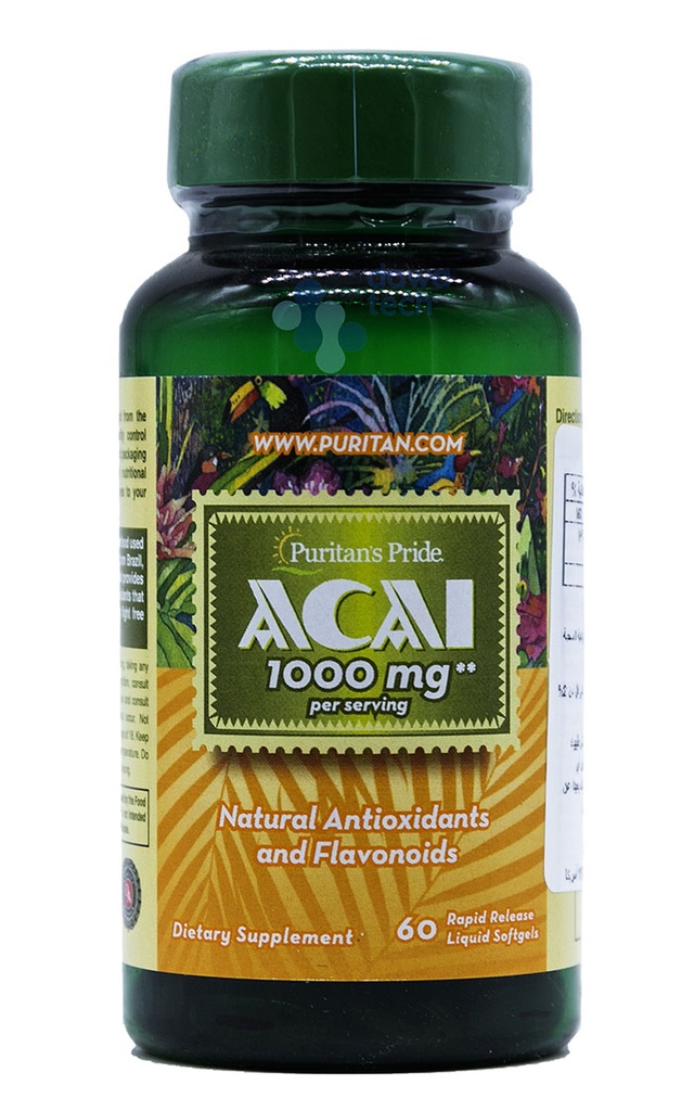 Puritans Acai 1000 Mg 60 Tab