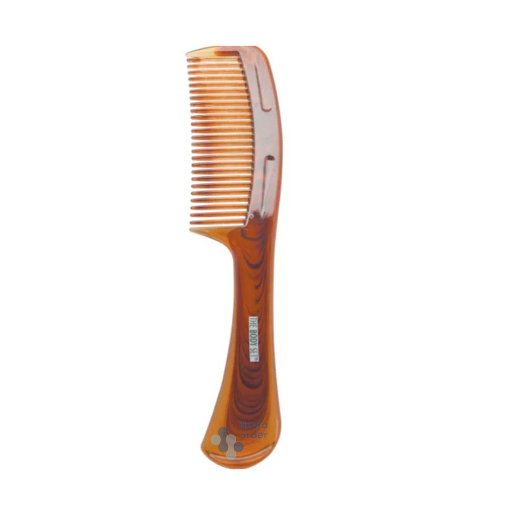 The Body Plastic Hair Brush Comb Brown Big