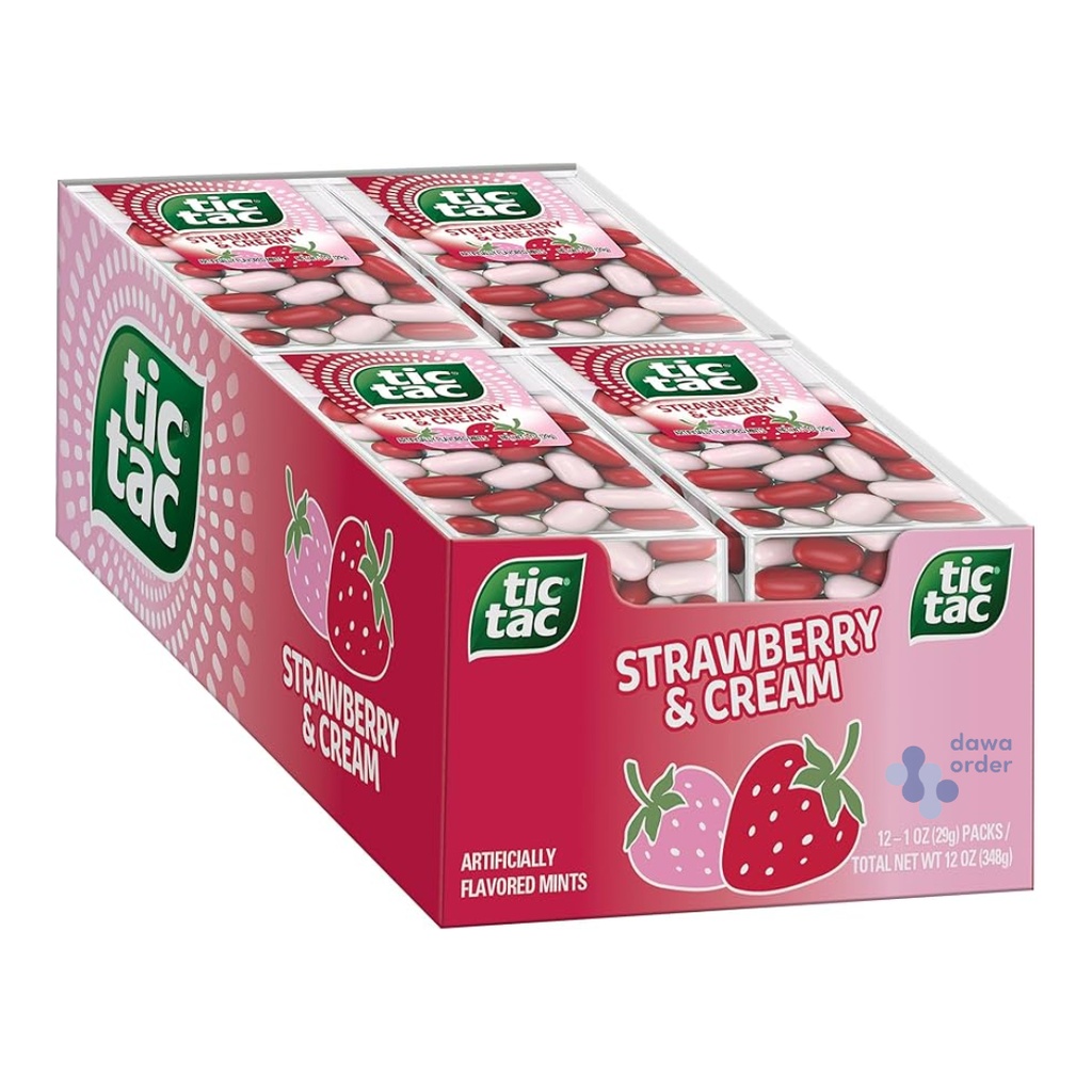 Tic Tac Mint+Spearmint+Strawberry 12 Psc